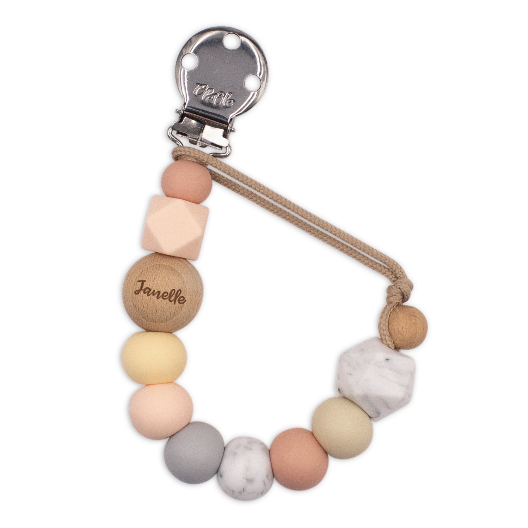 Personalised Pacifier Clip Fancy Chic