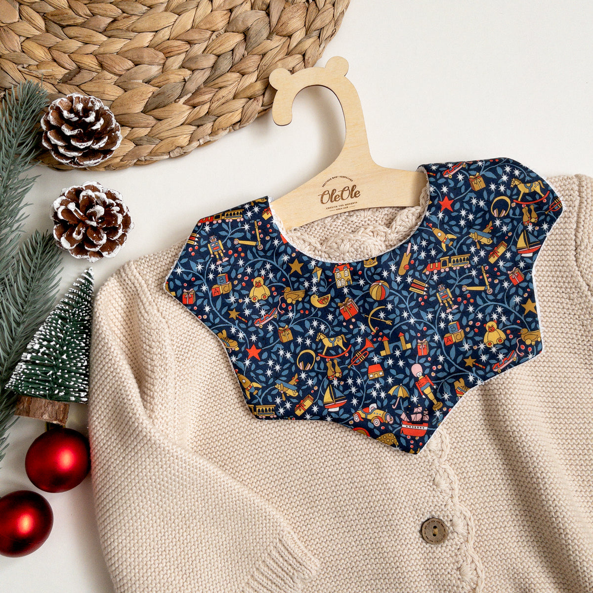 Starry Baby Bib  |  Liberty Magical Forest
