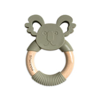 Personalised 2 in 1 Animal Teething Ring  |  Koala in Forest