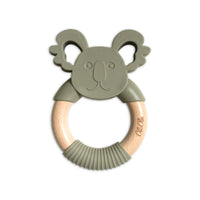 Personalised 2 in 1 Animal Teething Ring  |  Koala in Forest