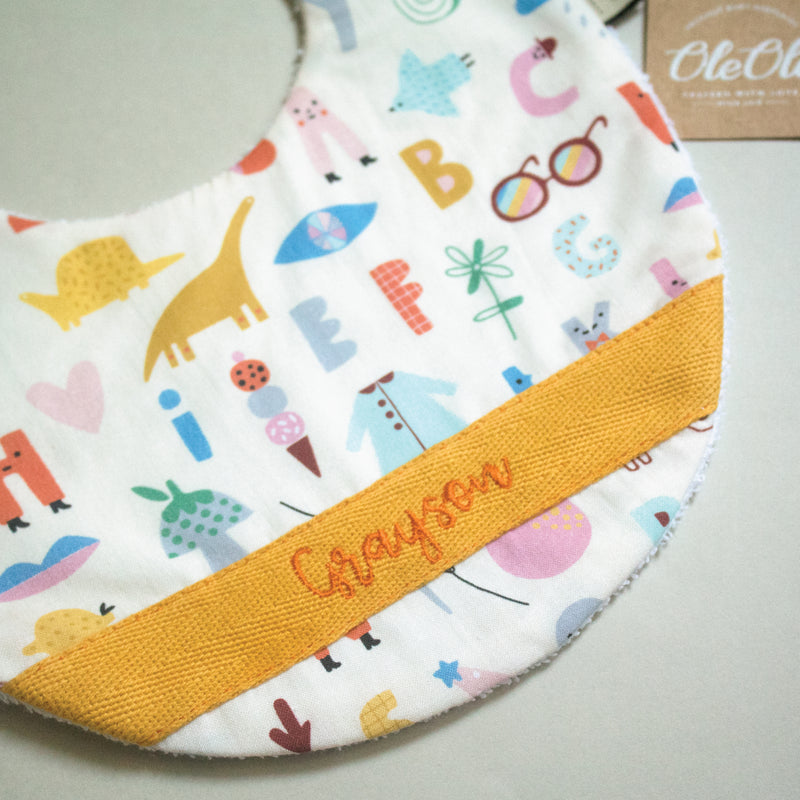 Baby Bib |  Alphabet Party