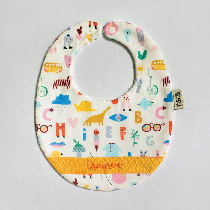 Baby Bib |  Alphabet Party