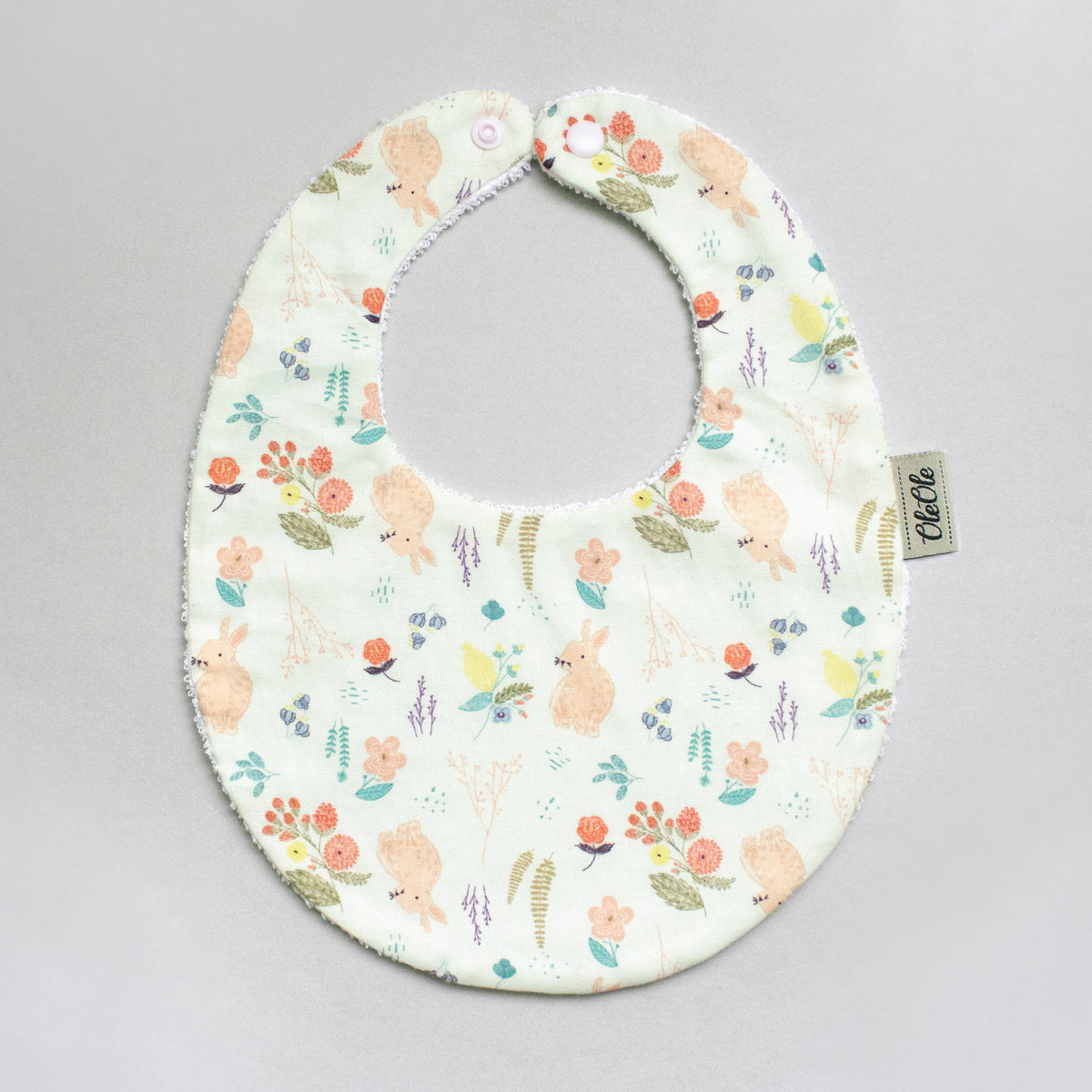 Baby Bib |  Peachy Bunny