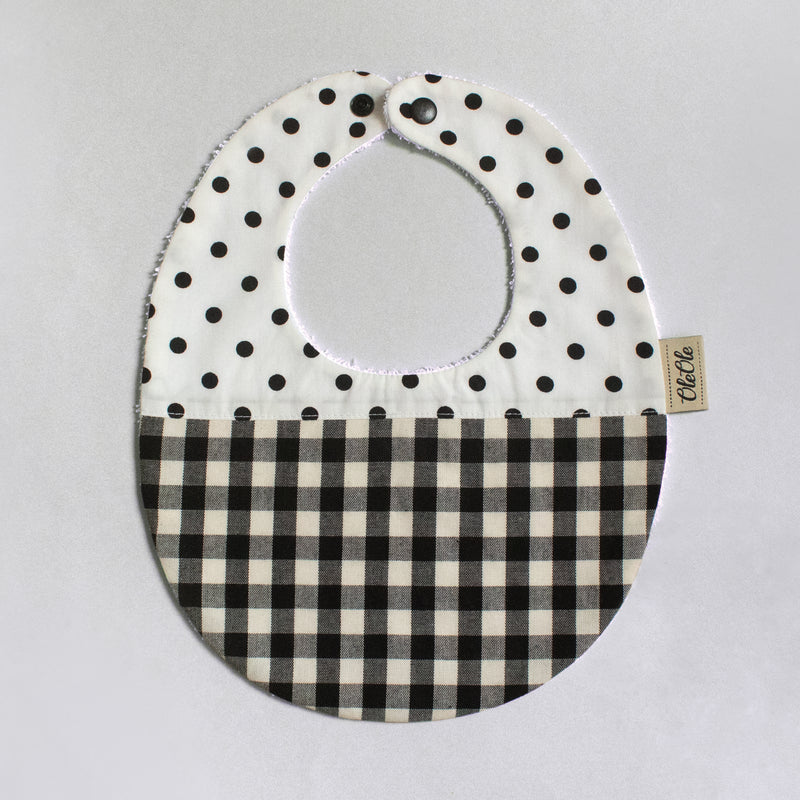 Baby Bib |  Polkadots + Gingham