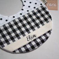 Baby Bib |  Polkadots + Gingham