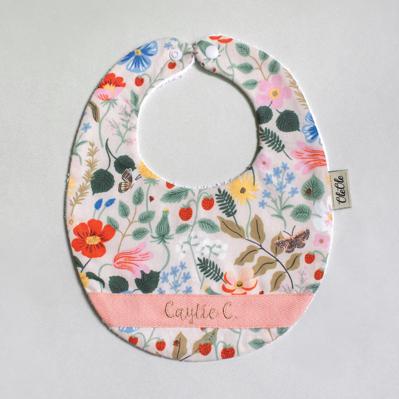 Baby Bib |  Rifle Paper Co. Cerise