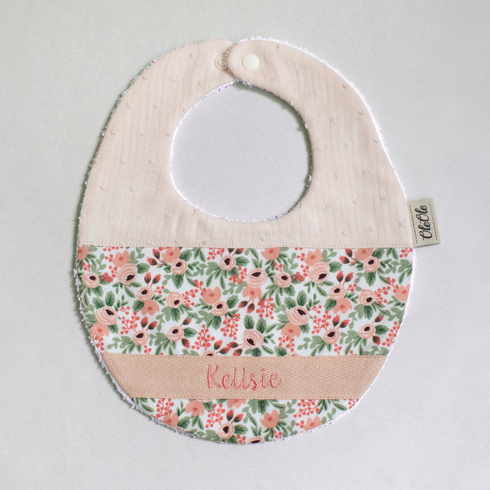 Baby Bib |  Rifle Paper Co. Rosa Blush