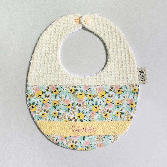 Baby Bib |  Rifle Paper Co. Rosa Double Cream