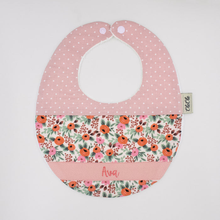 Baby Bib |  Rifle Paper Co. Rosa Dusty Pink