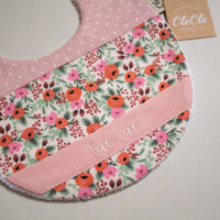 Baby Bib |  Rifle Paper Co. Rosa Dusty Pink