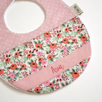 Baby Bib |  Rifle Paper Co. Rosa Dusty Pink