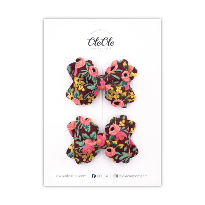 Christmas Pigtail Bow Set | Rifle Paper Co. Rosa