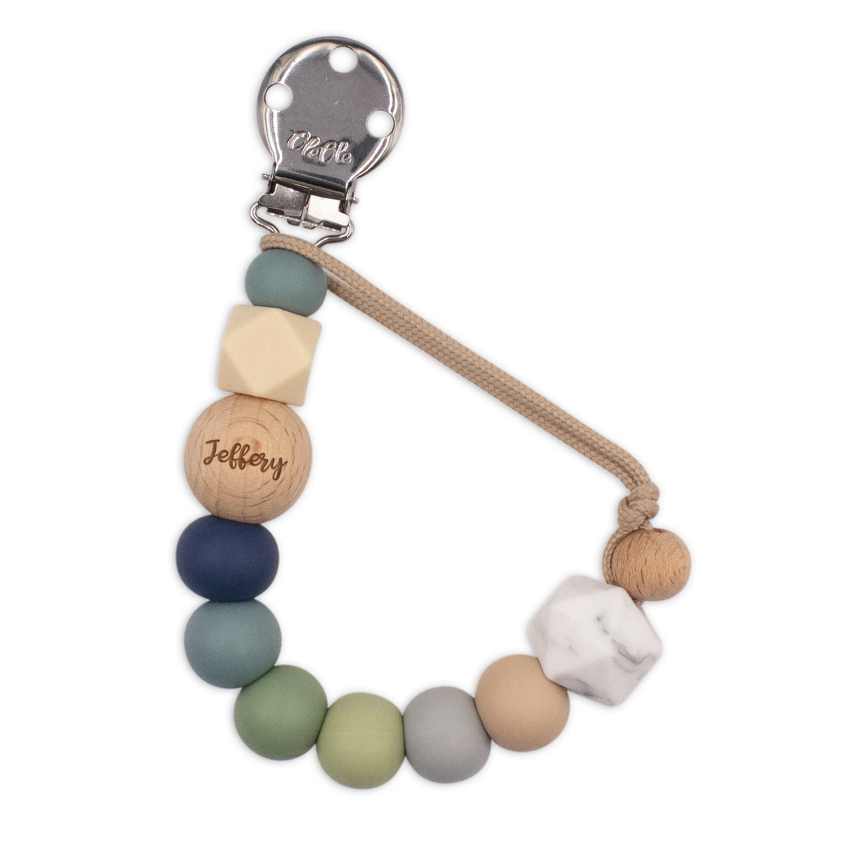 Personalised Pacifier Clip  |  Coastal Air