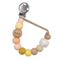 Personalised Pacifier Clip  |  Peachy Honey