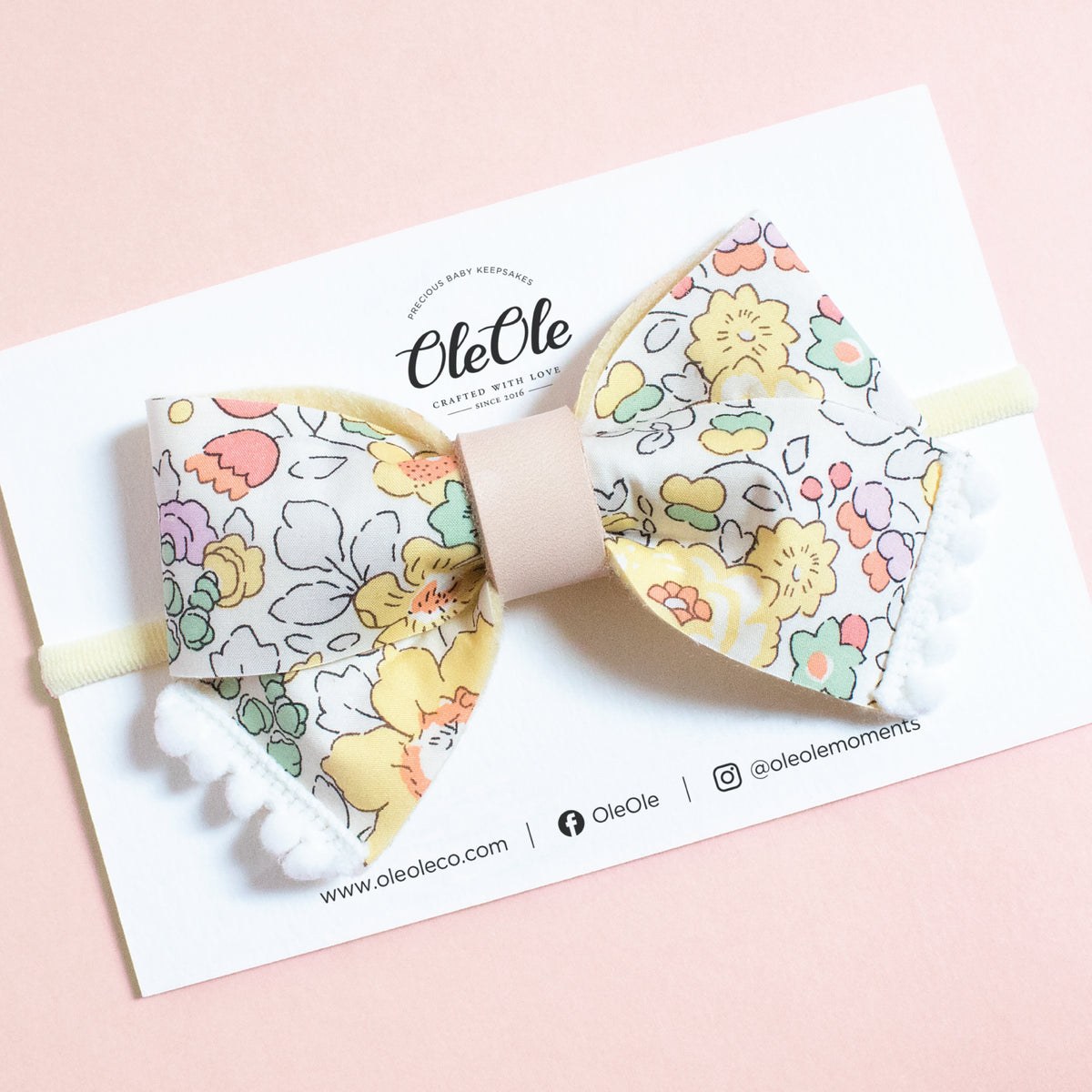 Pinwheel Bow | Liberty Betsy Yellow