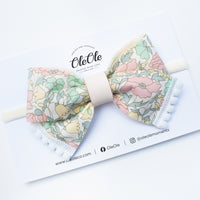 Pinwheel Bow | Liberty Poppy Pastel