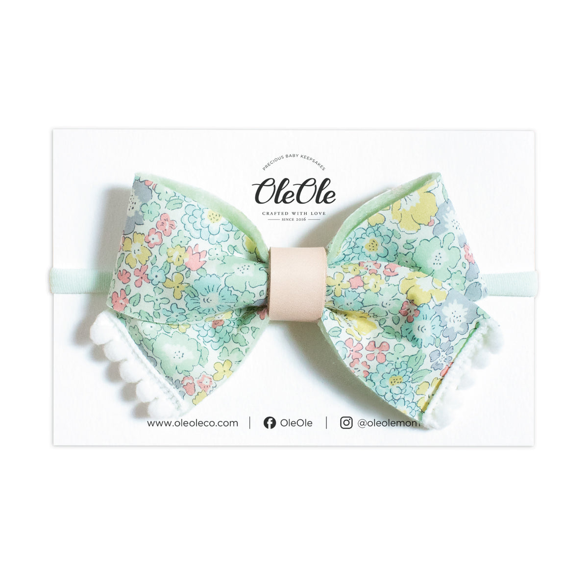 Pinwheel Bow | Liberty Michelle Mint