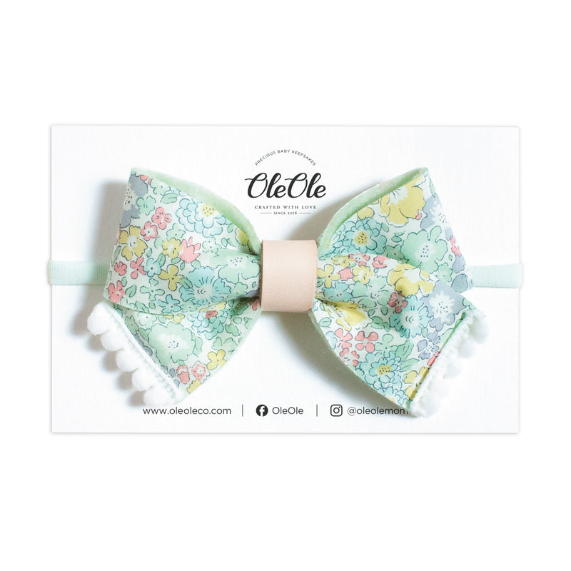 Pinwheel Bow | Liberty Michelle Mint