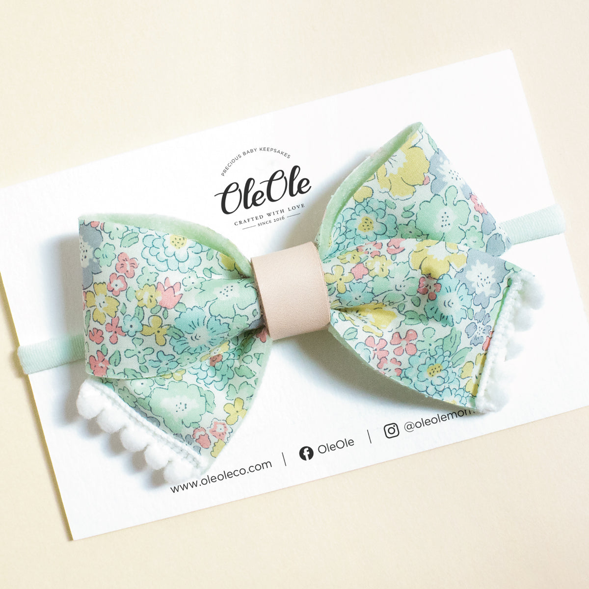 Pinwheel Bow | Liberty Michelle Mint