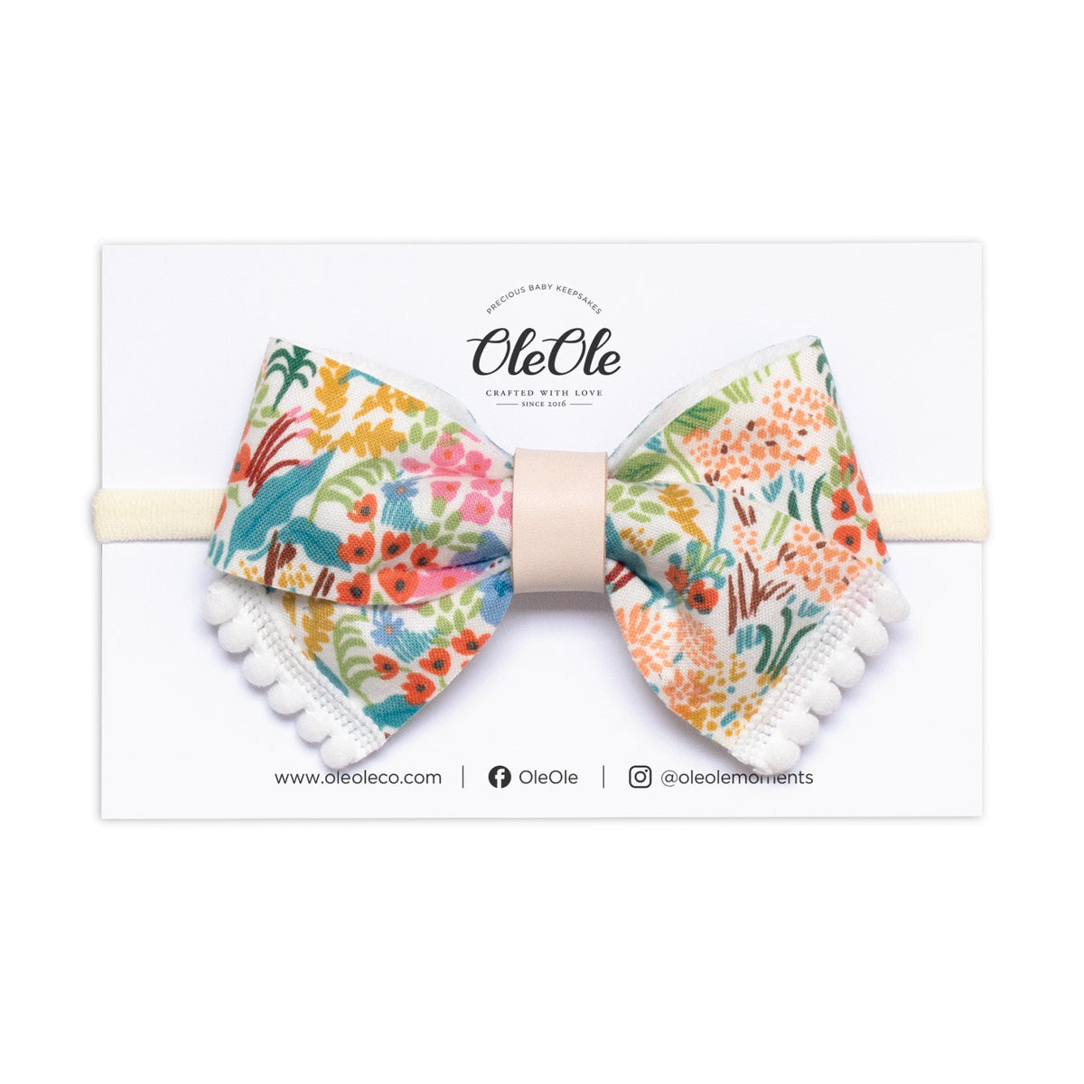 Pinwheel Bow | Rifle Paper Co. Meadows Rainbow