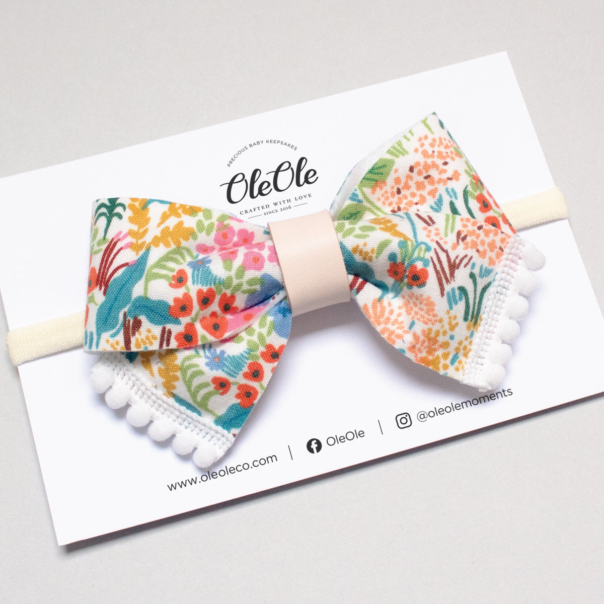 Pinwheel Bow | Rifle Paper Co. Meadows Rainbow