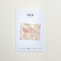 Scalloped Baby Bib  |  Blossom Pink