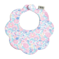 Scalloped Baby Bib  |  Liberty Betsy Cotton Candy