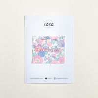 Scalloped Baby Bib  |  Liberty Betsy Cotton Candy