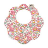 Scalloped Baby Bib  |  Liberty Betsy Pink