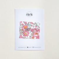 Scalloped Baby Bib  |  Liberty Betsy Pink