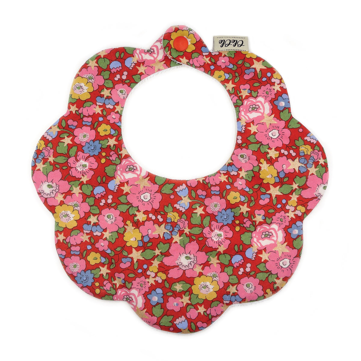 Scalloped Baby Bib  |  Liberty Betsy Star
