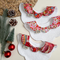 Scalloped Baby Bib  |  Liberty Betsy Star