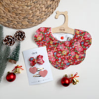 Scalloped Baby Bib  |  Liberty Betsy Star