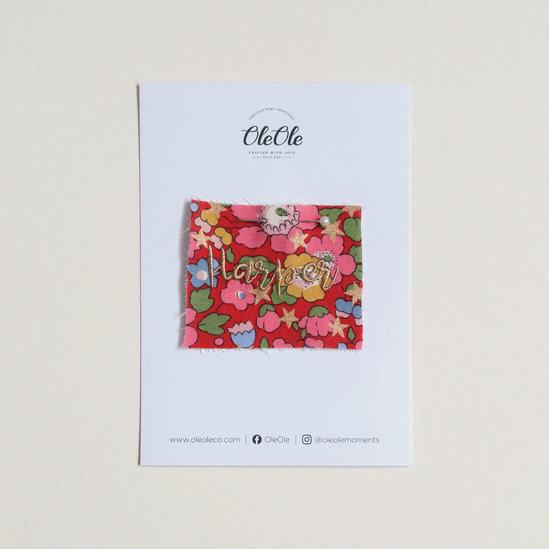 Scalloped Baby Bib  |  Liberty Betsy Star