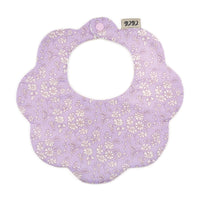 Scalloped Baby Bib  |  Liberty Capel Lilac