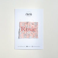 Scalloped Baby Bib  |  Liberty Capel Peach