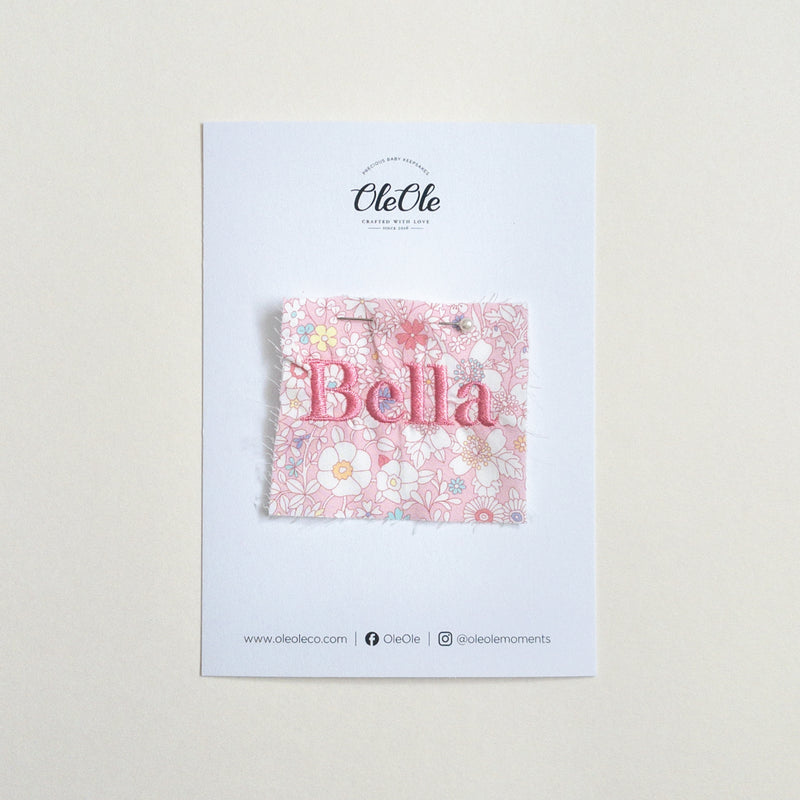 Scalloped Baby Bib  |  Liberty June's Meadow