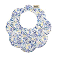 Scalloped Baby Bib  |  Liberty Michelle Blue