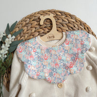 Scalloped Baby Bib  |  Liberty Michelle Coral