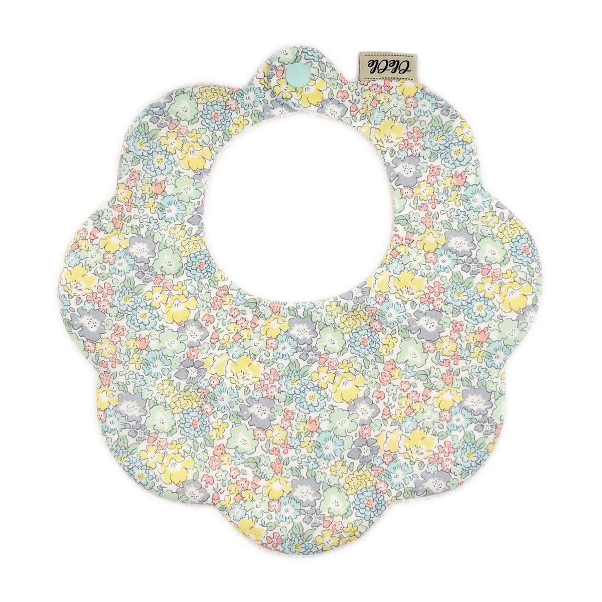 Scalloped Baby Bib  |  Liberty Michelle Mint