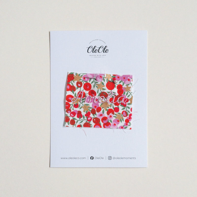 Scalloped Baby Bib  |  Liberty Wiltshire Star