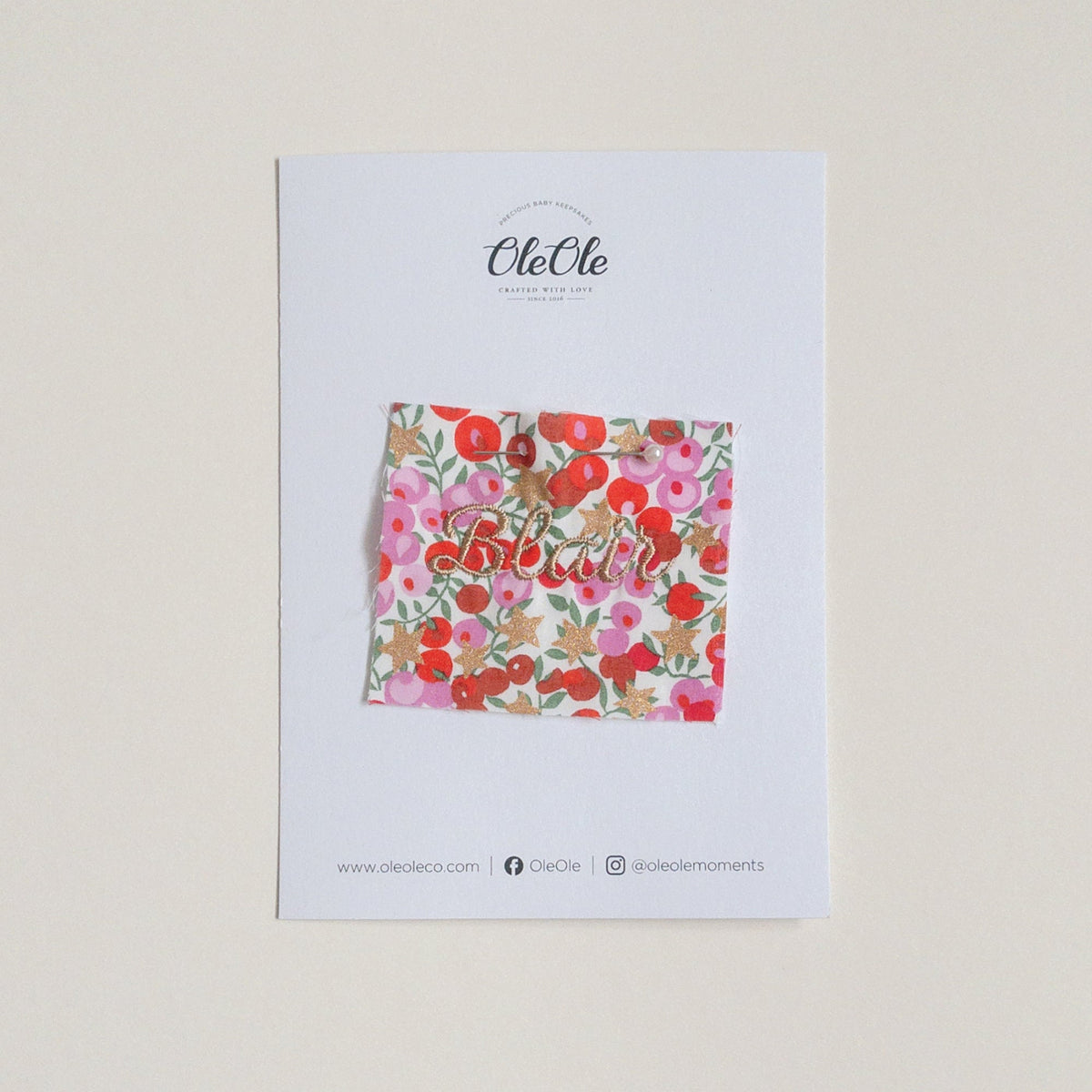 Scalloped Baby Bib  |  Liberty Wiltshire Star
