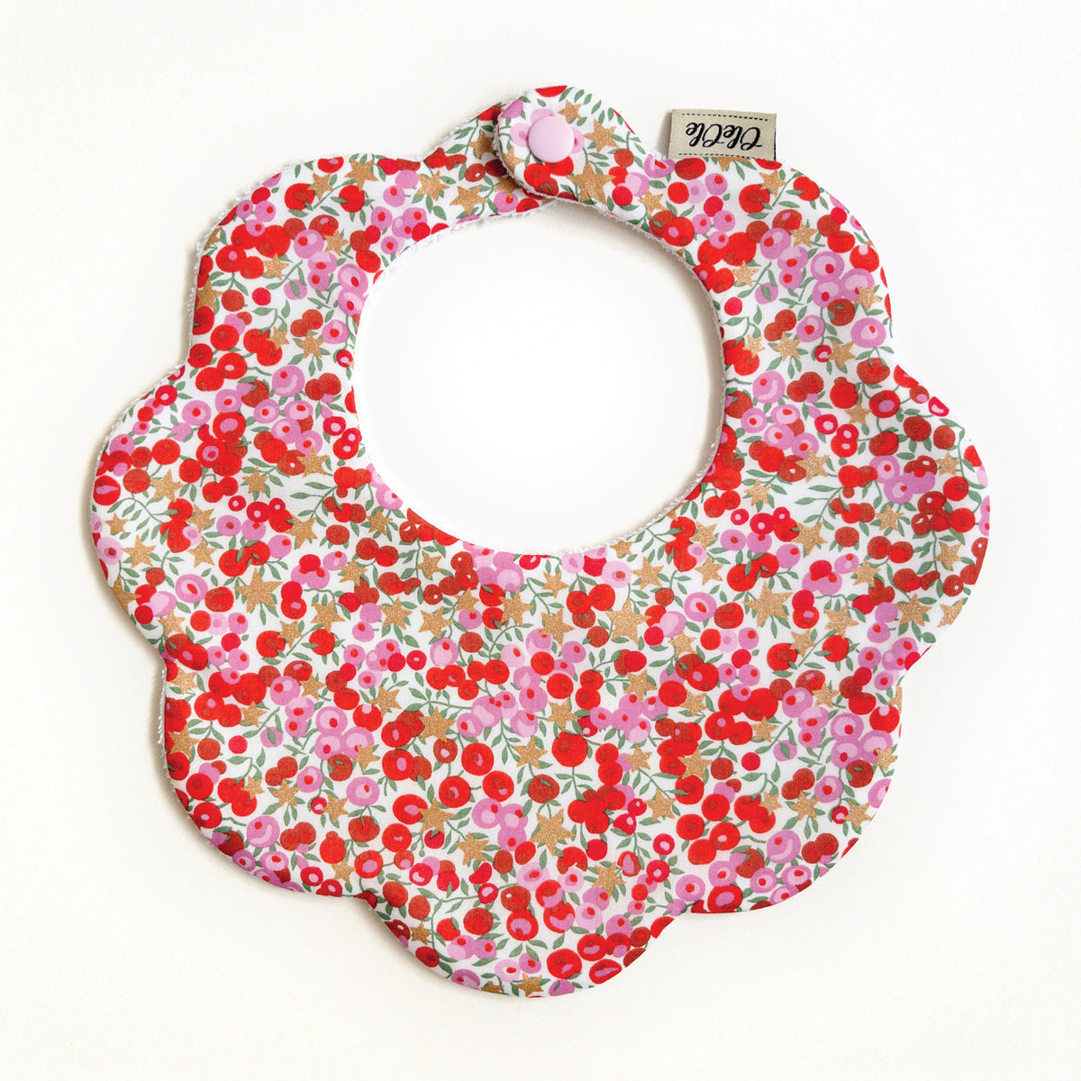 Scalloped Baby Bib  |  Liberty Wiltshire Star