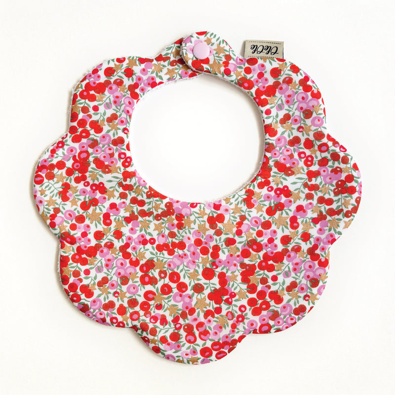 Scalloped Baby Bib  |  Liberty Wiltshire Star