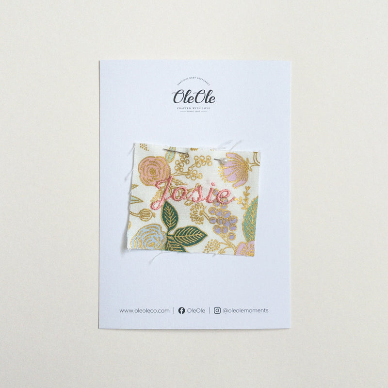 Scalloped Baby Bib  |  Rifle Paper Orchard