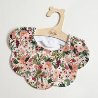Scalloped Baby Bib  |  Rifle Paper Garden Party Rose