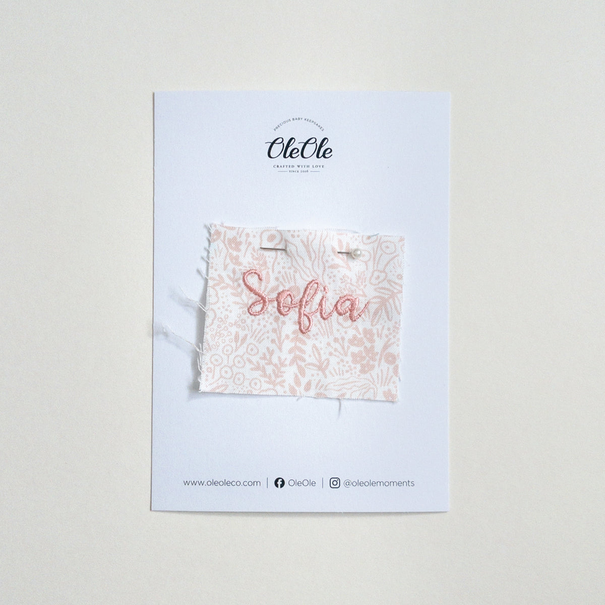Scalloped Baby Bib  |  Rifle Paper Blush lace