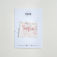 Scalloped Baby Bib  |  Rifle Paper Blush lace