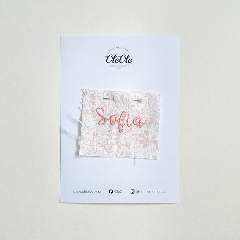 Scalloped Baby Bib  |  Rifle Paper Blush lace