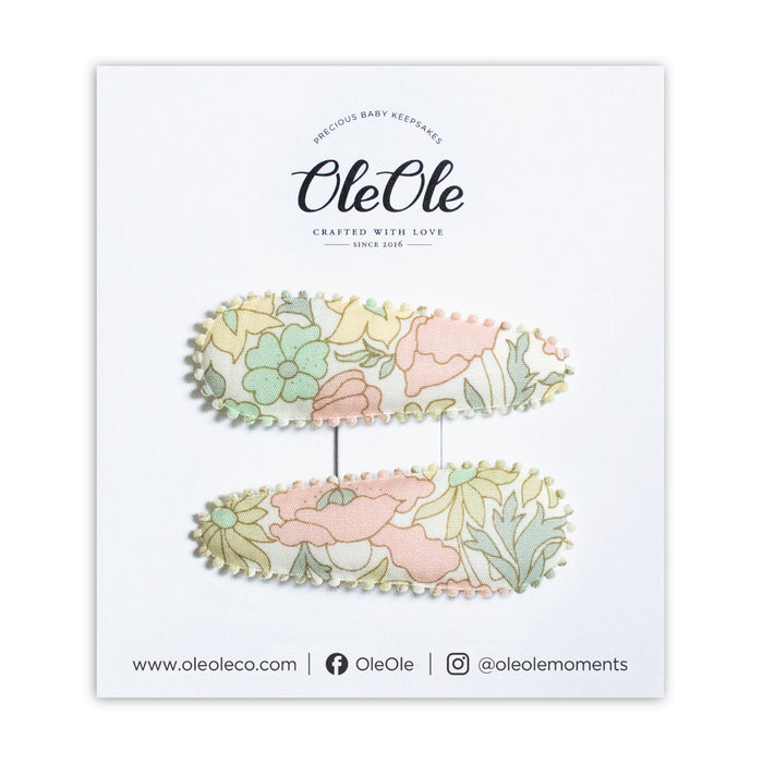 Snap Clips | Liberty Poppy Pastel